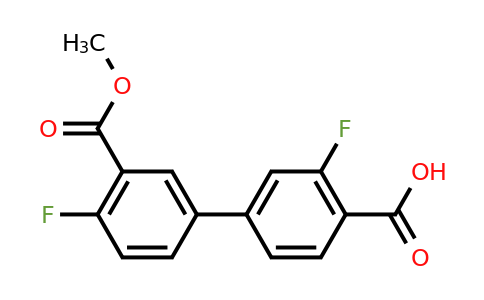 1261982-81-3 | 2-Fluoro-4-(4-fluoro-3-methoxycarbonylphenyl)benzoic acid