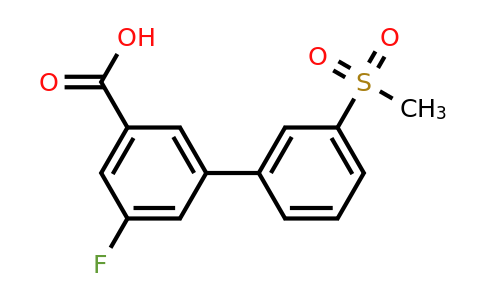 1261983-19-0 | 5-Fluoro-3-(3-methylsulfonylphenyl)benzoic acid
