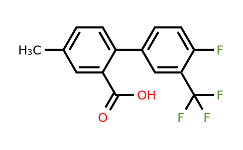 1261984-21-7 | 2-(4-Fluoro-3-trifluoromethylphenyl)-5-methylbenzoic acid