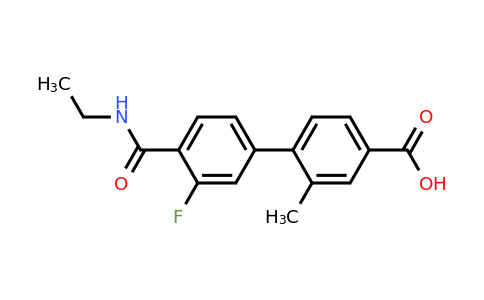 1261984-94-4 | 4-[4-(Ethylcarbamoyl)-3-fluorophenyl]-3-methylbenzoic acid