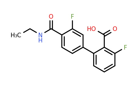 1261985-09-4 | 2-[4-(Ethylcarbamoyl)-3-fluorophenyl]-6-fluorobenzoic acid