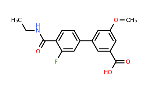 1261985-13-0 | 3-[4-(Ethylcarbamoyl)-3-fluorophenyl]-5-methoxybenzoic acid