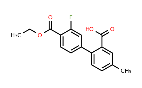 1261985-26-5 | 2-[4-(Ethoxycarbonyl)-3-fluorophenyl]-5-methylbenzoic acid