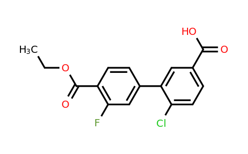 1261985-44-7 | 4-Chloro-3-[4-(ethoxycarbonyl)-3-fluorophenyl]benzoic acid