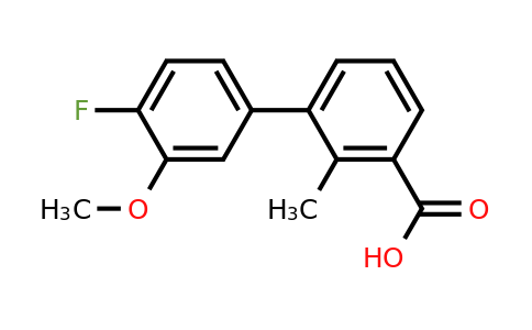 1261985-65-2 | 3-(4-Fluoro-3-methoxyphenyl)-2-methylbenzoic acid