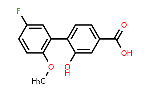 1261985-90-3 | 4-(5-Fluoro-2-methoxyphenyl)-3-hydroxybenzoic acid
