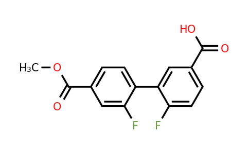 1261986-51-9 | 4-Fluoro-3-(2-fluoro-4-methoxycarbonylphenyl)benzoic acid
