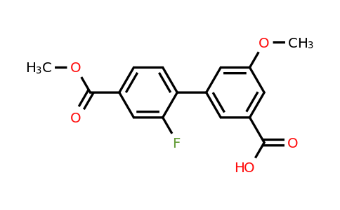 1261986-59-7 | 3-(2-Fluoro-4-methoxycarbonylphenyl)-5-methoxybenzoic acid