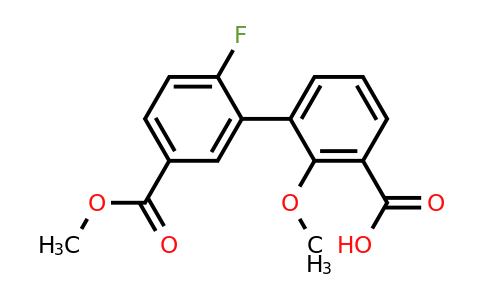 1261986-70-2 | 3-(2-Fluoro-5-methoxycarbonylphenyl)-2-methoxybenzoic acid