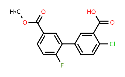 1261986-82-6 | 2-Chloro-5-(2-fluoro-5-methoxycarbonylphenyl)benzoic acid