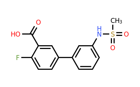 1261986-91-7 | 2-Fluoro-5-(3-methylsulfonylaminophenyl)benzoic acid