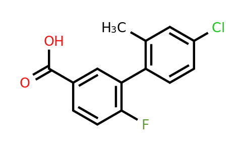 1261986-98-4 | 3-(4-Chloro-2-methylphenyl)-4-fluorobenzoic acid