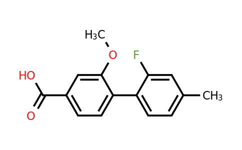 1261987-04-5 | 4-(2-Fluoro-4-methylphenyl)-3-methoxybenzoic acid