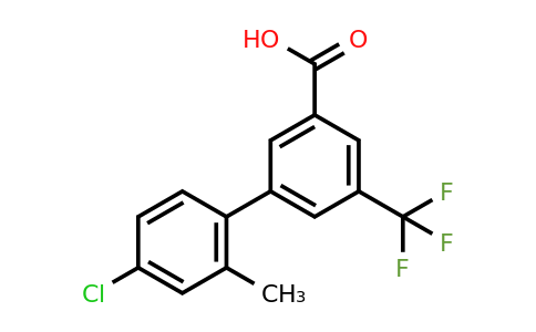 1261987-15-8 | 3-(4-Chloro-2-methylphenyl)-5-trifluoromethylbenzoic acid