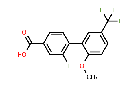 1261987-18-1 | 3-Fluoro-4-(2-methoxy-5-trifluoromethylphenyl)benzoic acid