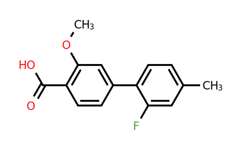 1261987-20-5 | 4-(2-Fluoro-4-methylphenyl)-2-methoxybenzoic acid
