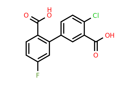1261987-57-8 | 2-(3-Carboxy-4-chlorophenyl)-4-fluorobenzoic acid