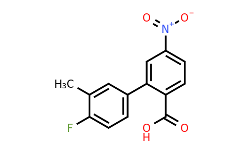 1261987-74-9 | 2-(4-Fluoro-3-methylphenyl)-4-nitrobenzoic acid
