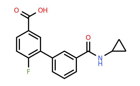 1261987-96-5 | 3-[3-(Cyclopropylaminocarbonyl)phenyl]-4-fluorobenzoic acid