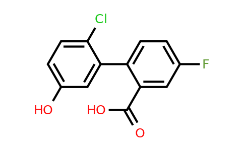 1261988-12-8 | 2-(2-Chloro-5-hydroxyphenyl)-5-fluorobenzoic acid
