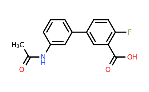 1261988-99-1 | 5-(3-Acetylaminophenyl)-2-fluorobenzoic acid