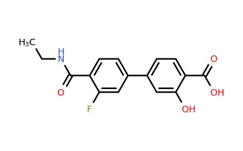 1261989-04-1 | 4-[4-(Ethylcarbamoyl)-3-fluorophenyl]-2-hydroxybenzoic acid