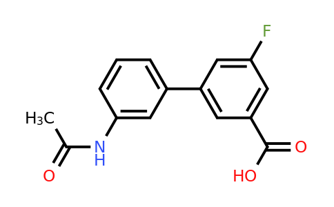 1261989-08-5 | 3-(3-Acetylaminophenyl)-5-fluorobenzoic acid