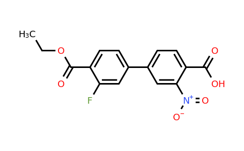 1261989-46-1 | 4-[4-(Ethoxycarbonyl)-3-fluorophenyl]-2-nitrobenzoic acid