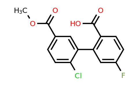1261989-63-2 | 2-(2-Chloro-5-methoxycarbonylphenyl)-4-fluorobenzoic acid