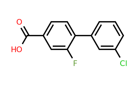 1261990-53-7 | 4-(3-Chlorophenyl)-3-fluorobenzoic acid