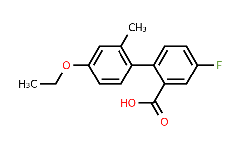 1261991-32-5 | 2-(4-Ethoxy-2-methylphenyl)-5-fluorobenzoic acid