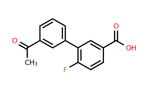 1261991-51-8 | 3'-Acetyl-6-fluoro-[1,1'-biphenyl]-3-carboxylic acid