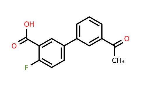 1261991-55-2 | 3'-Acetyl-4-fluoro-[1,1'-biphenyl]-3-carboxylic acid