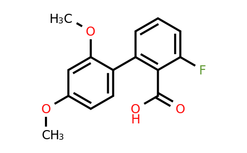 1261991-72-3 | 2-(2,4-Dimethoxyphenyl)-6-fluorobenzoic acid