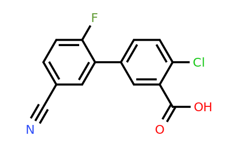 1261991-77-8 | 2-Chloro-5-(5-cyano-2-fluorophenyl)benzoic acid