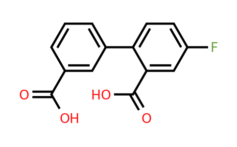 1261992-36-2 | 2-(3-Carboxyphenyl)-5-fluorobenzoic acid