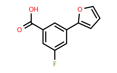 1261992-54-4 | 5-Fluoro-3-(furan-2-yl)benzoic acid