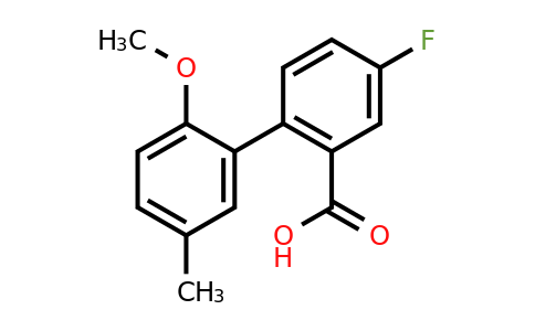 1261992-66-8 | 5-Fluoro-2-(2-methoxy-5-methylphenyl)benzoic acid