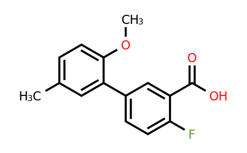 1261992-71-5 | 2-Fluoro-5-(2-methoxy-5-methylphenyl)benzoic acid