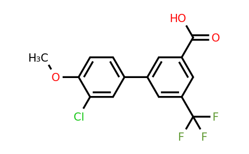 1261992-81-7 | 3-(3-Chloro-4-methoxyphenyl)-5-trifluoromethylbenzoic acid