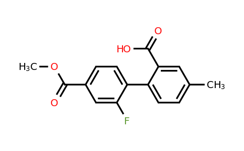 1261993-23-0 | 2-(2-Fluoro-4-methoxycarbonylphenyl)-5-methylbenzoic acid