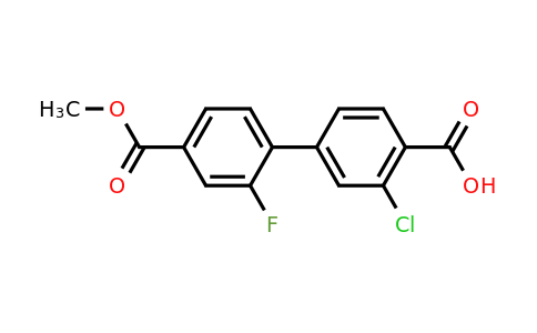 1261993-54-7 | 2-Chloro-4-(2-fluoro-4-methoxycarbonylphenyl)benzoic acid