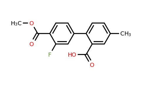 1261993-61-6 | 2-(3-Fluoro-4-methoxycarbonylphenyl)-5-methylbenzoic acid