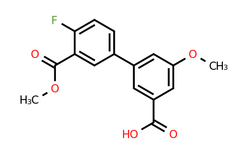 1261993-69-4 | 3-(4-Fluoro-3-methoxycarbonylphenyl)-5-methoxybenzoic acid