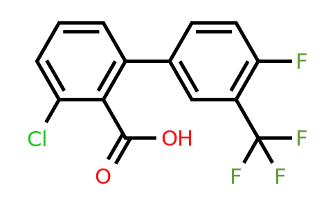 1261994-42-6 | 6-Chloro-2-(4-fluoro-3-trifluoromethylphenyl)benzoic acid