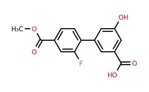 1261994-84-6 | 3-(2-Fluoro-4-methoxycarbonylphenyl)-5-hydroxybenzoic acid