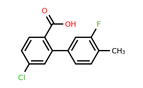 1261994-90-4 | 4-Chloro-2-(3-fluoro-4-methylphenyl)benzoic acid