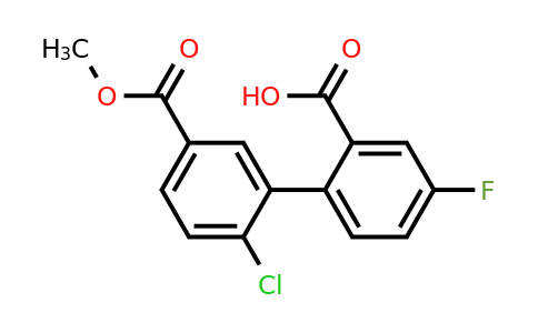 1261994-92-6 | 2-(2-Chloro-5-methoxycarbonylphenyl)-5-fluorobenzoic acid