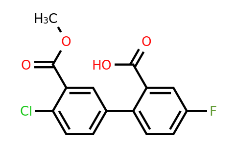 1261995-14-5 | 2-(4-Chloro-3-methoxycarbonylphenyl)-5-fluorobenzoic acid