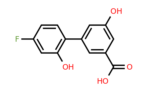 1261995-16-7 | 3-(4-Fluoro-2-hydroxyphenyl)-5-hydroxybenzoic acid